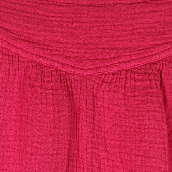 Anthropologie Weekdays Coral Cotton Jogger Style Pants with Button Hem, EUC, szM - Picture 3 of 10